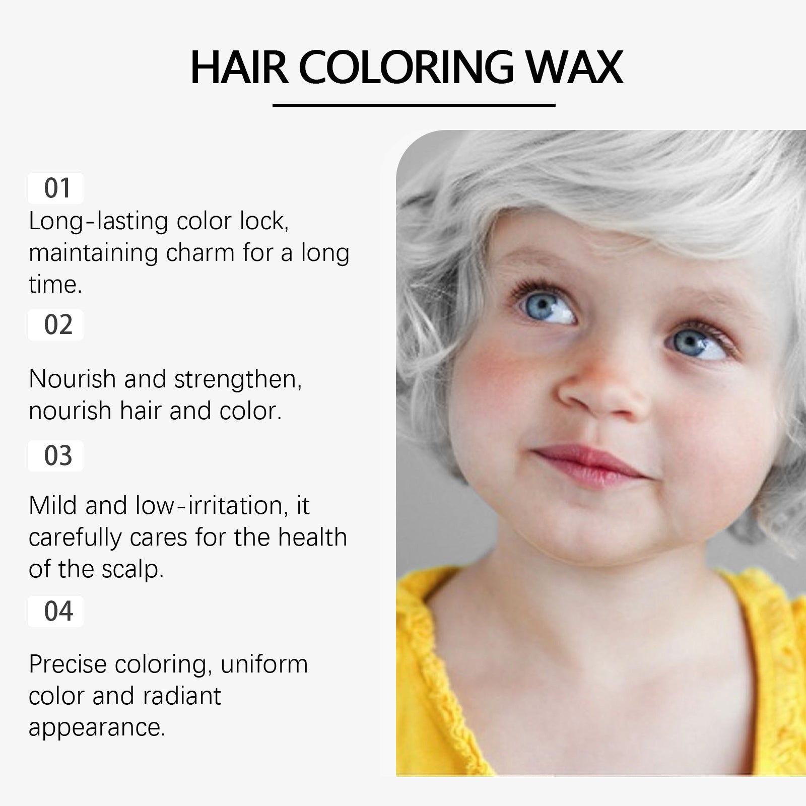 Easy To Color Clean Natural Lasting Children Beauty Pomade